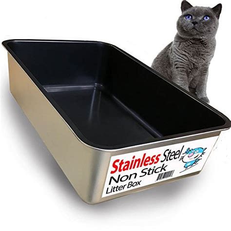 iprimio cat litter box non-stick plated stainless steel review|stainless steal cat litter box.